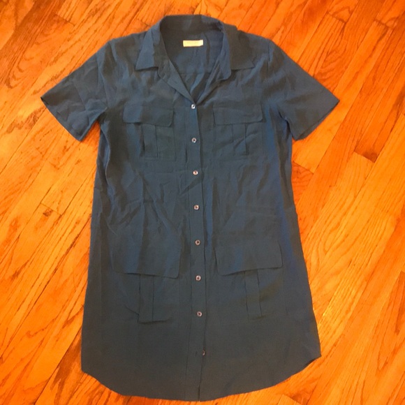 Equipment Dresses & Skirts - Equipment 100% Silk Blue Shirtdress Equipment Dresses & Skirts - Equipment 100% Silk Blue Shirtdress